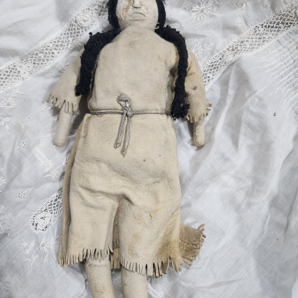 Artisan Doll with Braided Black Hair